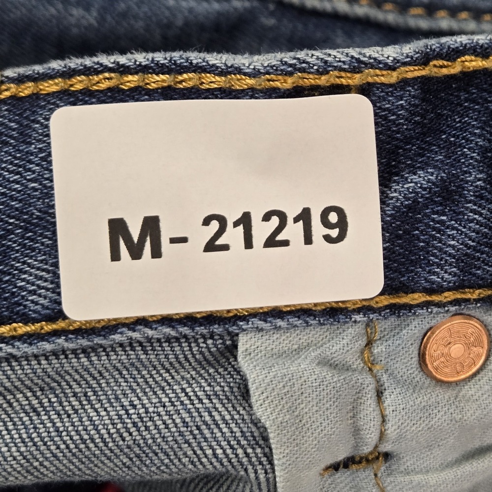 Levi's 501 Men Jeans 34X32 Blue Denim Straight Button‎ Fly 28" Inseam - Picture 2 of 16